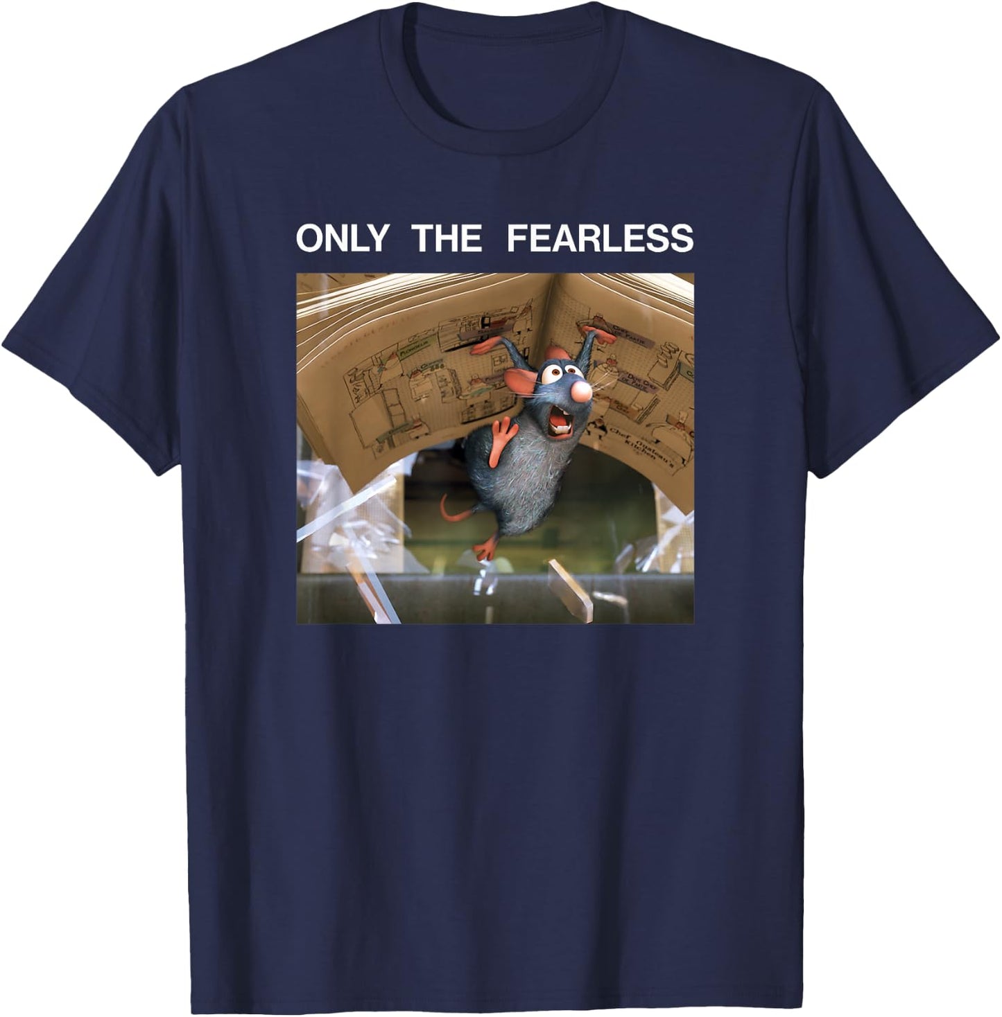Disney Pixar Ratatouille Fearless Remy T-Shirt - T-Shirt | Navy