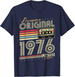 Original 1976 Vintage 50 Ans Anniversaire Cadeau Homme Femme T-Shirt - T-Shirt | Navy
