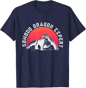 Komodo Dragon Expert - Funny Komodo Dragon T-Shirt - T-Shirt | Navy