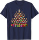 Christmas Tree Border Terrier Border Terriers T-Shirt - T-Shirt | Navy