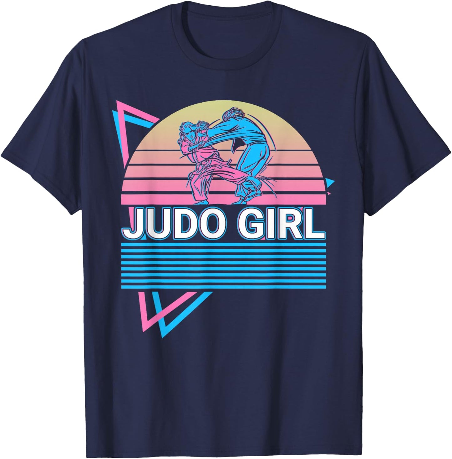 Judo Girls' Martial Arts Retro , black T-Shirt - T-Shirt | Navy