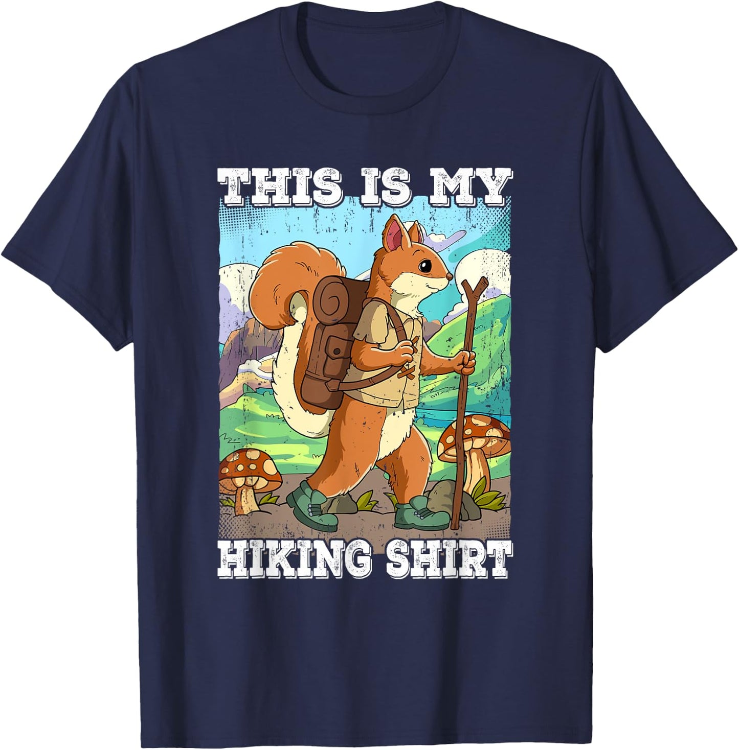 This Is My Hiking T-Shirt - T-Shirt | Navy
