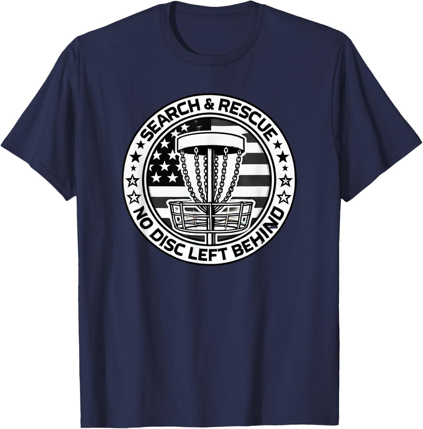 Search & Rescue - No Disc Left Behind T-Shirt - T-Shirt | Navy