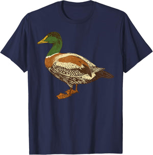 Mallard Duck Cute I Love Waterfowl Gift T-Shirt - T-Shirt | Navy