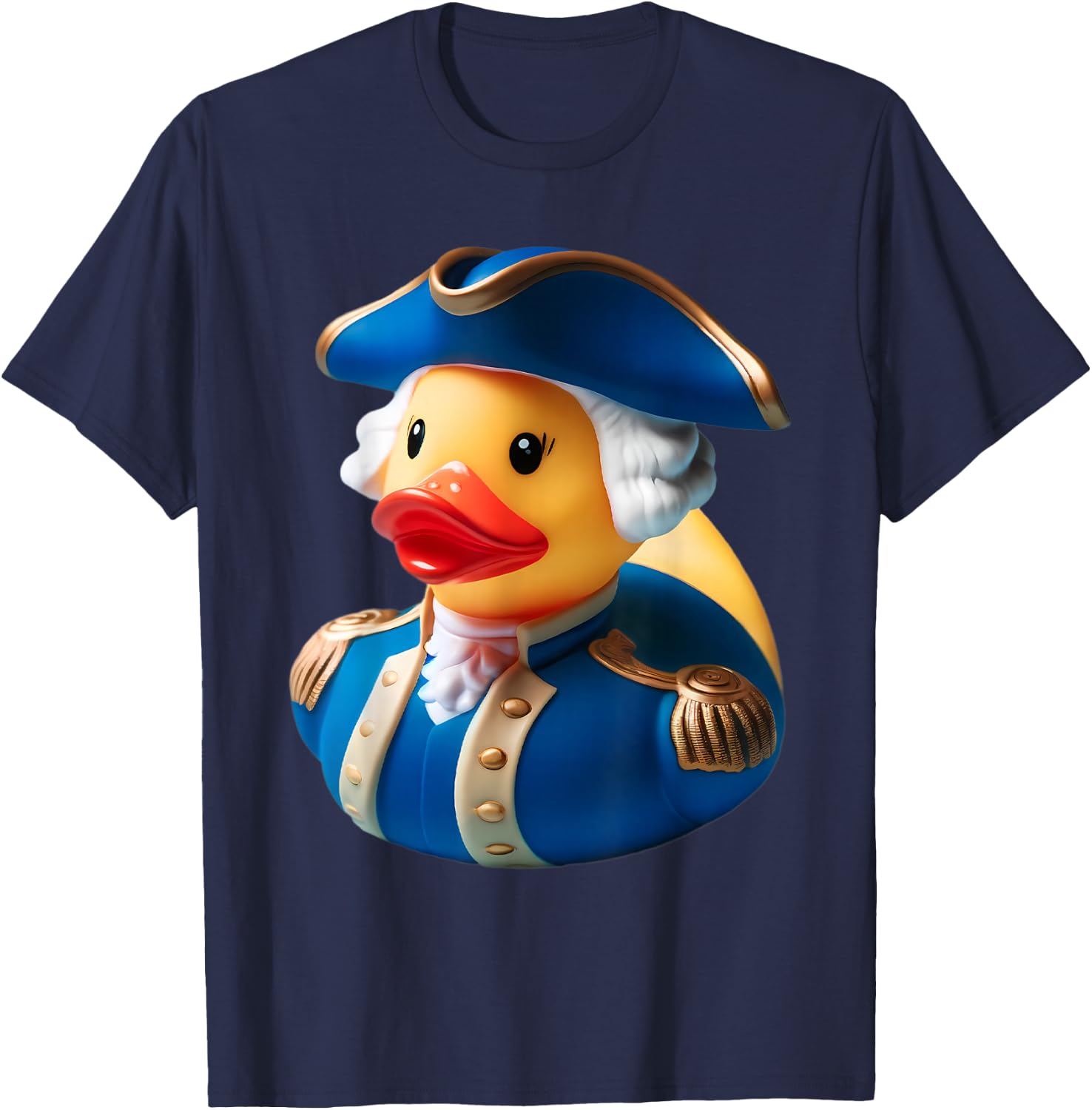 Rubber Duck George Washington President 4th of July T-Shirt - T-Shirt | Navy