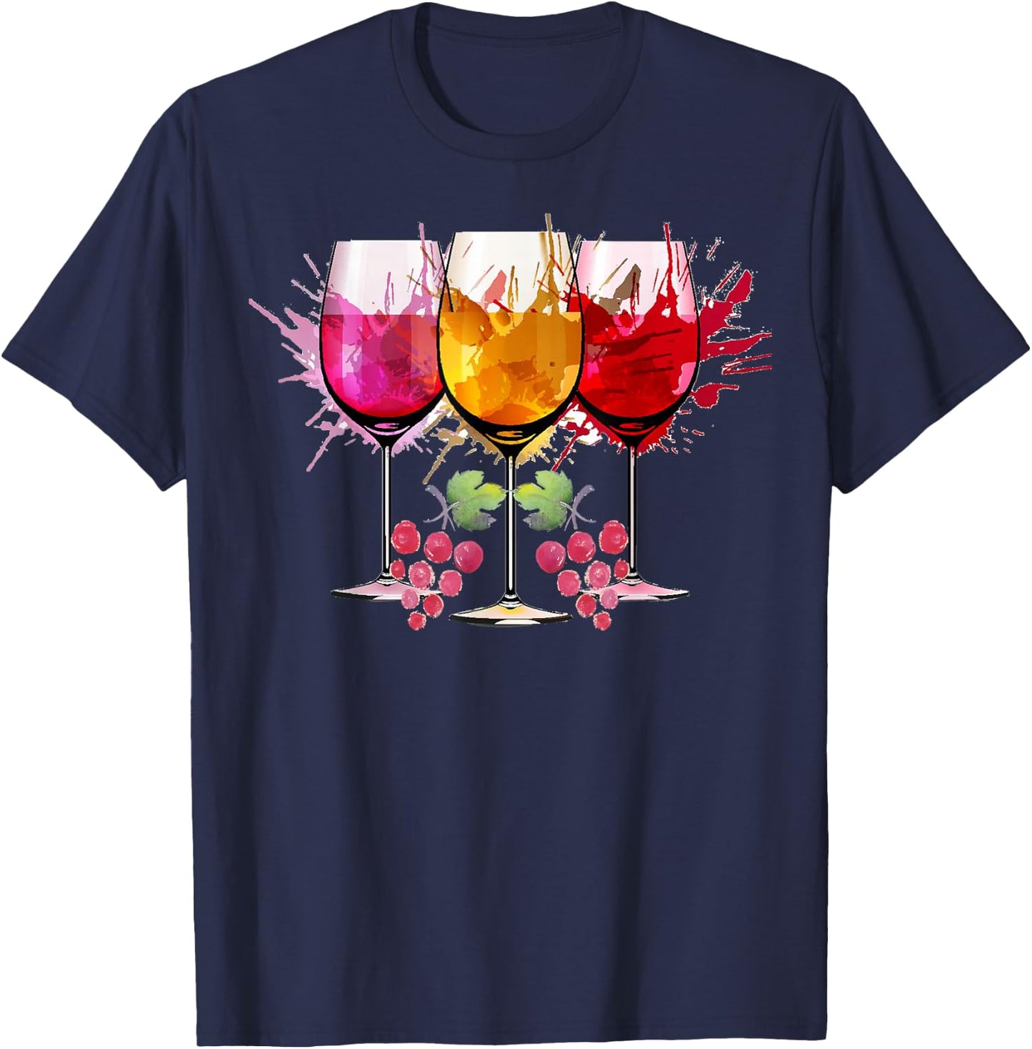 Bonne fête nationale du vin, j'aime le vin, j'aime le vin, maman, maman T-Shirt - T-Shirt | Navy