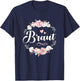Women's Bridal JGA Women Bride Shirt Party Poltern Bridal , black T-Shirt - T-Shirt | Navy