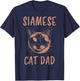 Siamese Cat Dad Funny Siamese Cat Men T-Shirt - T-Shirt | Navy