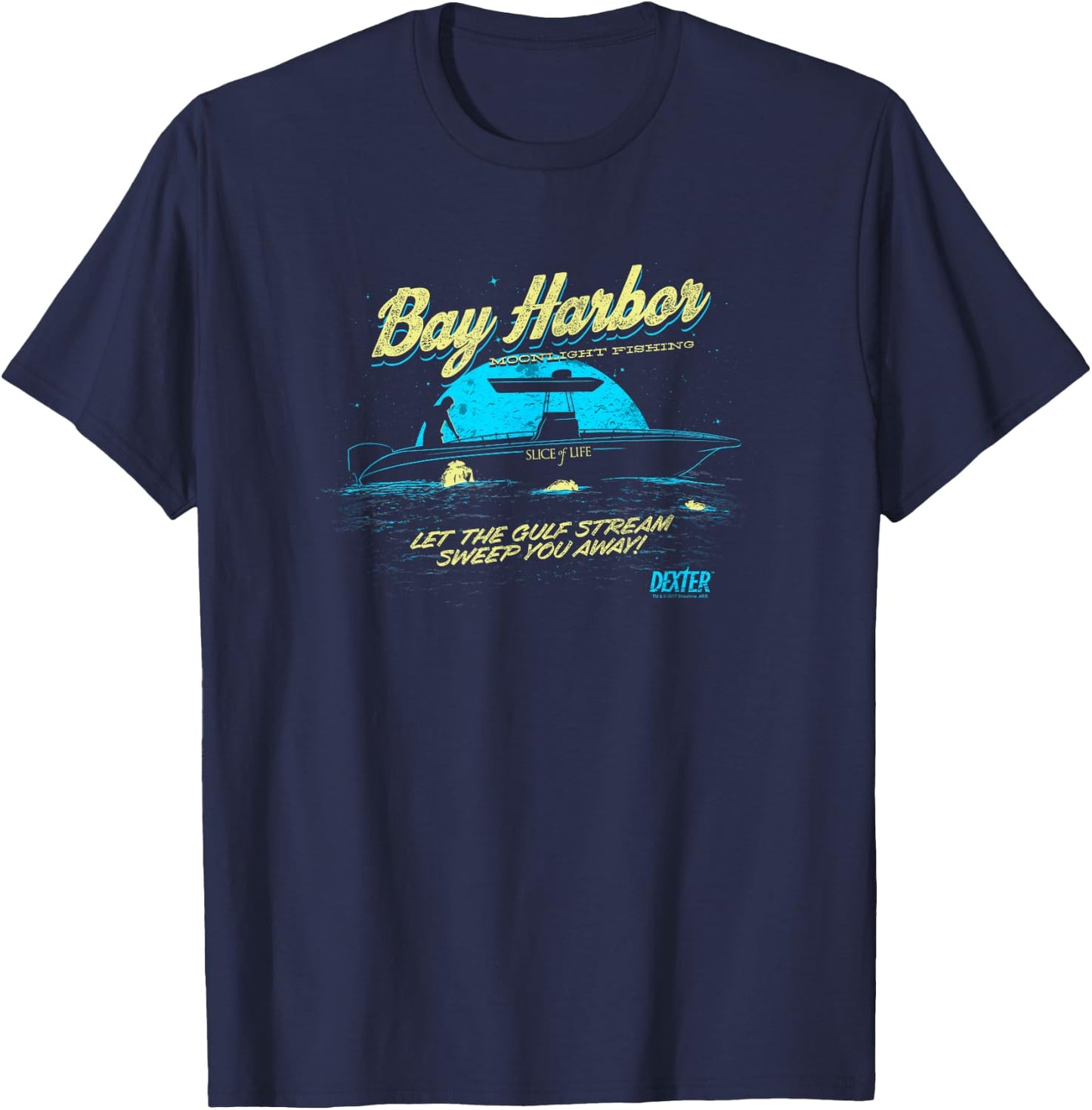 Dexter Moonlight Fishing , black T-Shirt - T-Shirt | Navy