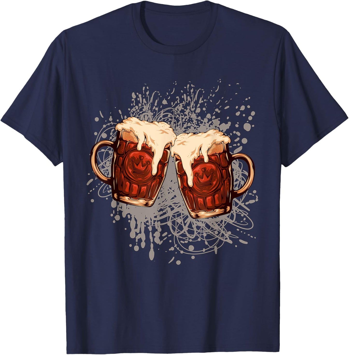 Root Beer Float Funny Drinking Lover Home Brewing Papa Dad T-Shirt - T-Shirt | Navy