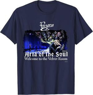 ATLUS Revelations: Persona Welcome to the Velvet Room T-Shirt - T-Shirt | Navy