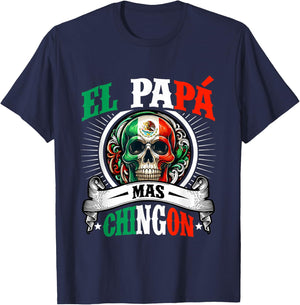 El Papa Mas Chingon T-Shirt - T-Shirt | Navy