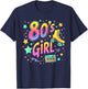 Girls 80s Retro Roller Skates , Black, S T-Shirt - T-Shirt | Navy
