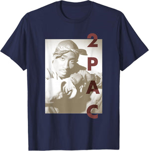 Tupac Tune In T-Shirt - T-Shirt | Navy
