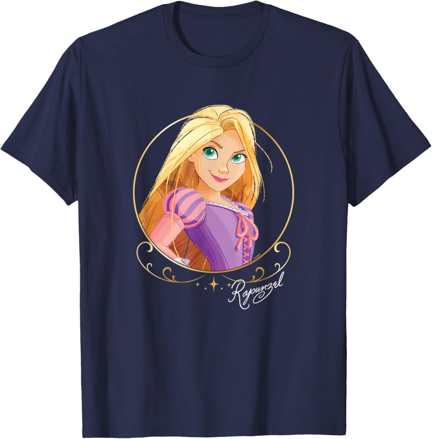 Disney Princess Royalty Group Matching Rapunzel 2-Sided T-Shirt - T-Shirt | Navy