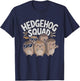 Funny Hedgehog Squad Design T-Shirt - T-Shirt | Navy