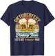 Oktoberfest 2023 Drinking Team Let's Get Schnitzel Face T-Shirt - T-Shirt | Navy