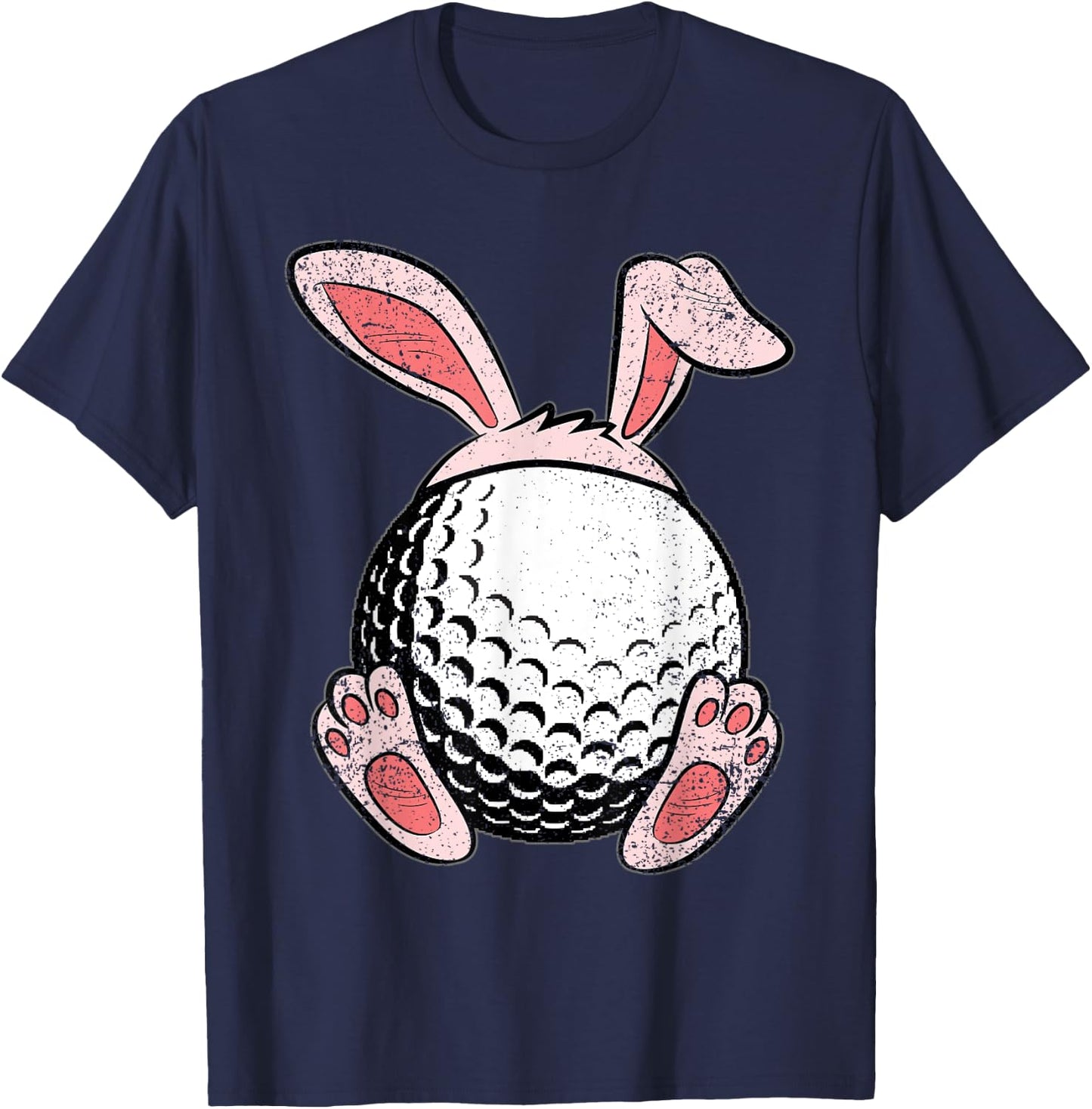 Easter Golf Lover Bunny Ears Ball Cute Rabbit Sport T-Shirt - T-Shirt | Navy