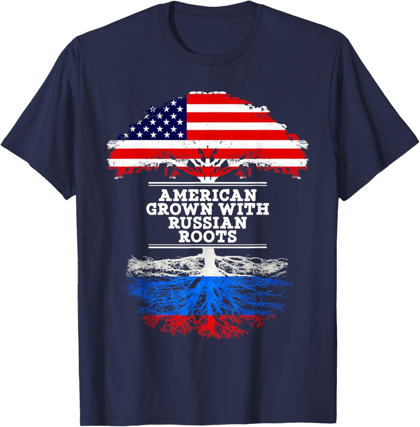 Gift Russian - Roots From Russia Shirt T-Shirt - T-Shirt | Navy