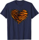 Herz-Tiger-Muster – I Love Tiger T-Shirt - T-Shirt | Navy