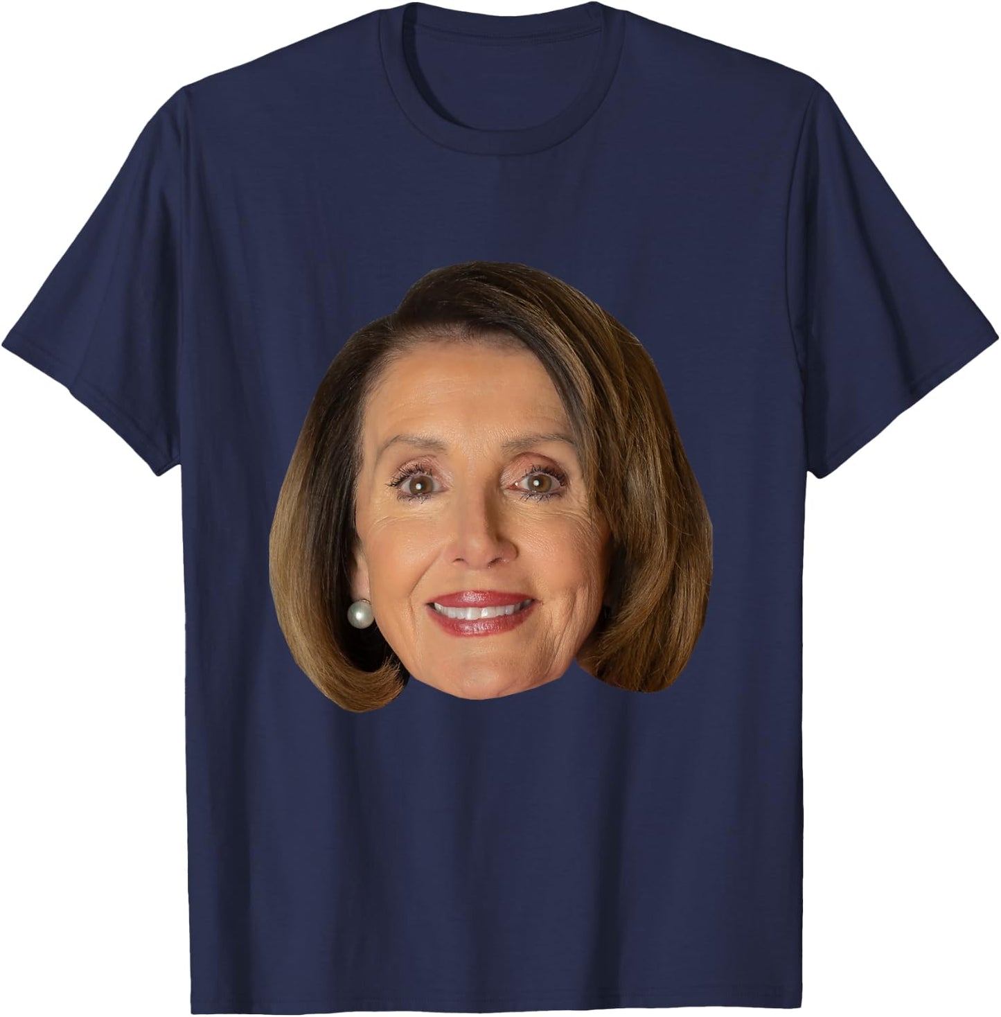 Nancy Pelosi Face T-Shirt - T-Shirt | Navy