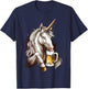 Beer Unicorn T-Shirt - T-Shirt | Navy