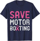 Save Motor Boating - Beat Breast Cancer T-Shirt - T-Shirt | Navy