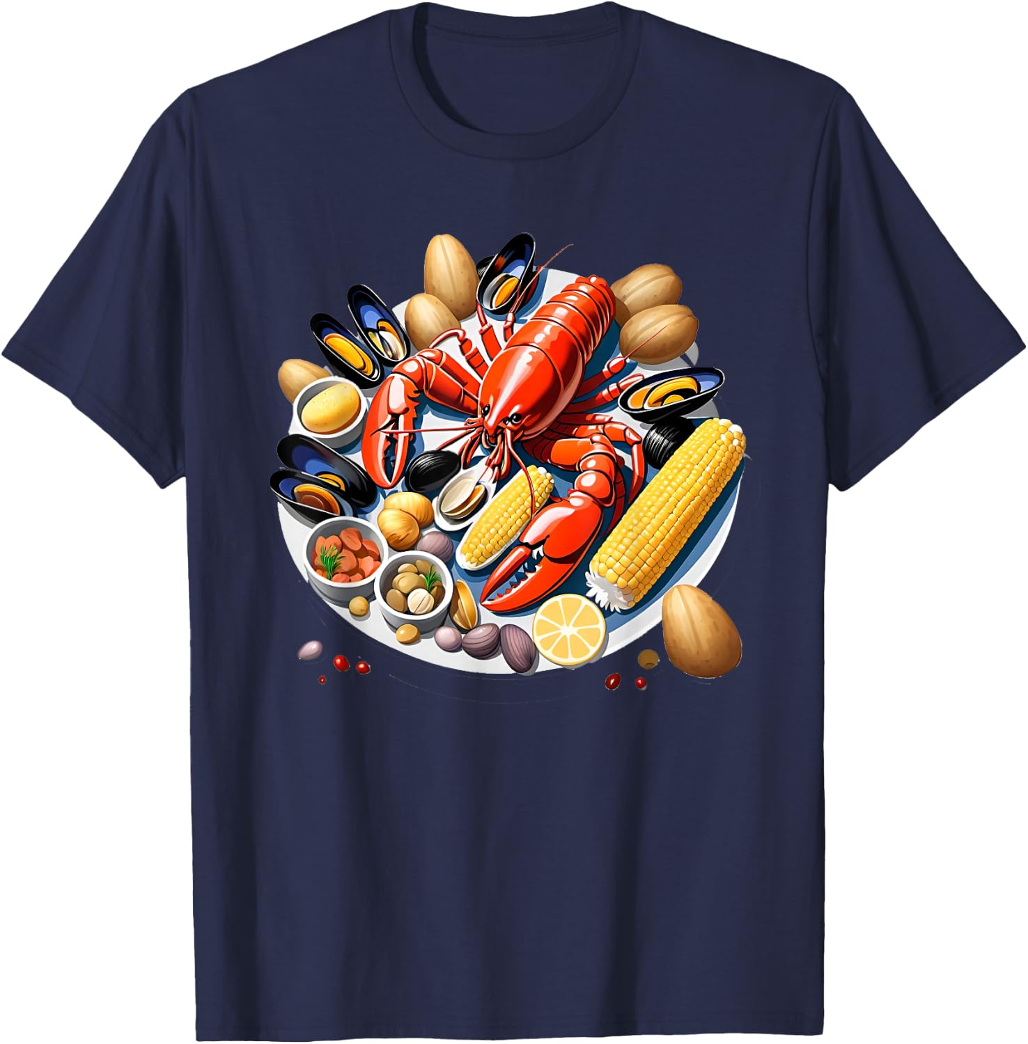 New England Shell Cake T-Shirt - T-Shirt | Navy