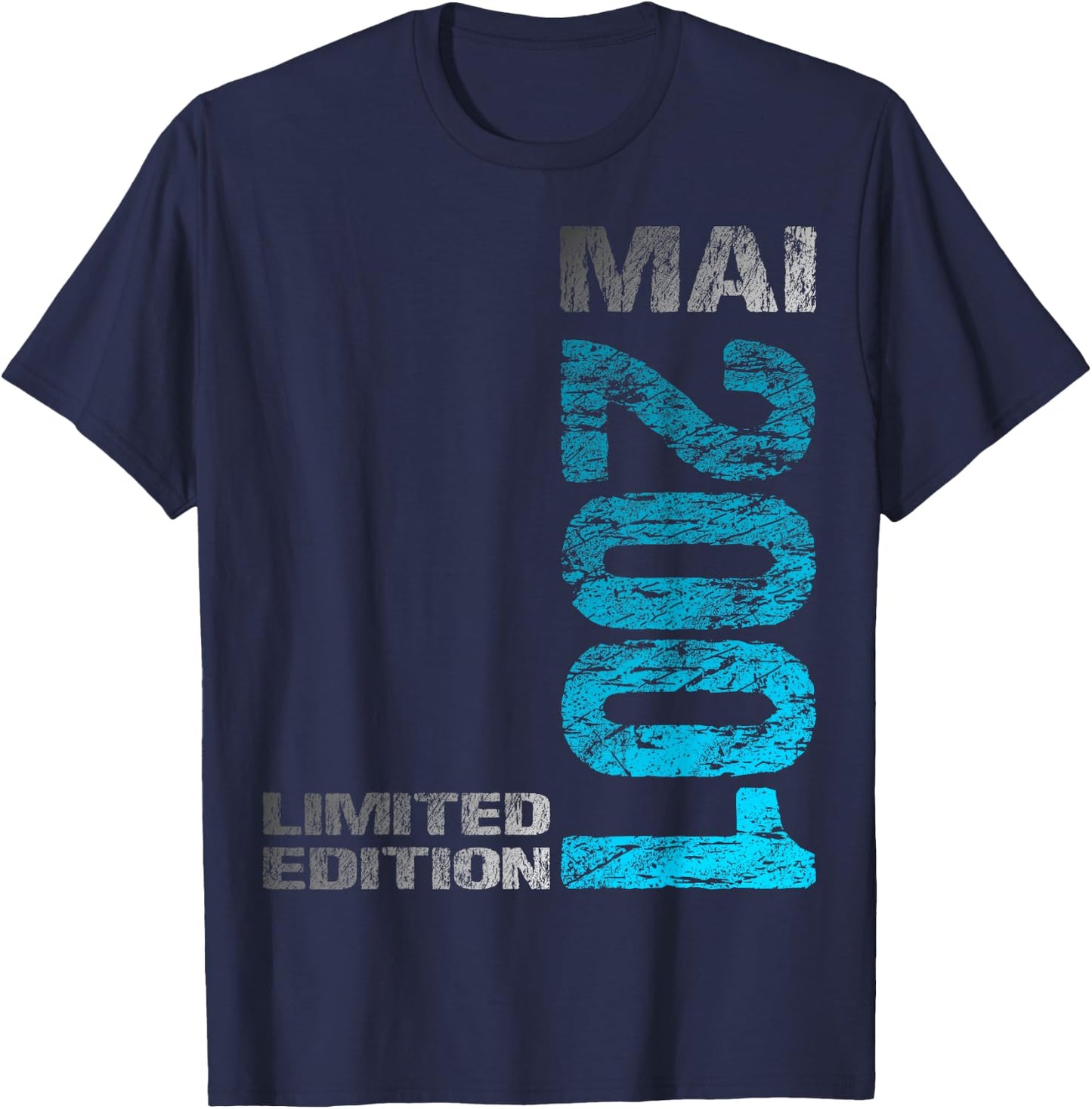 Mai 2001 Mann Frau 25. Geburtstag Limited Edition 25 T-Shirt - T-Shirt | Navy