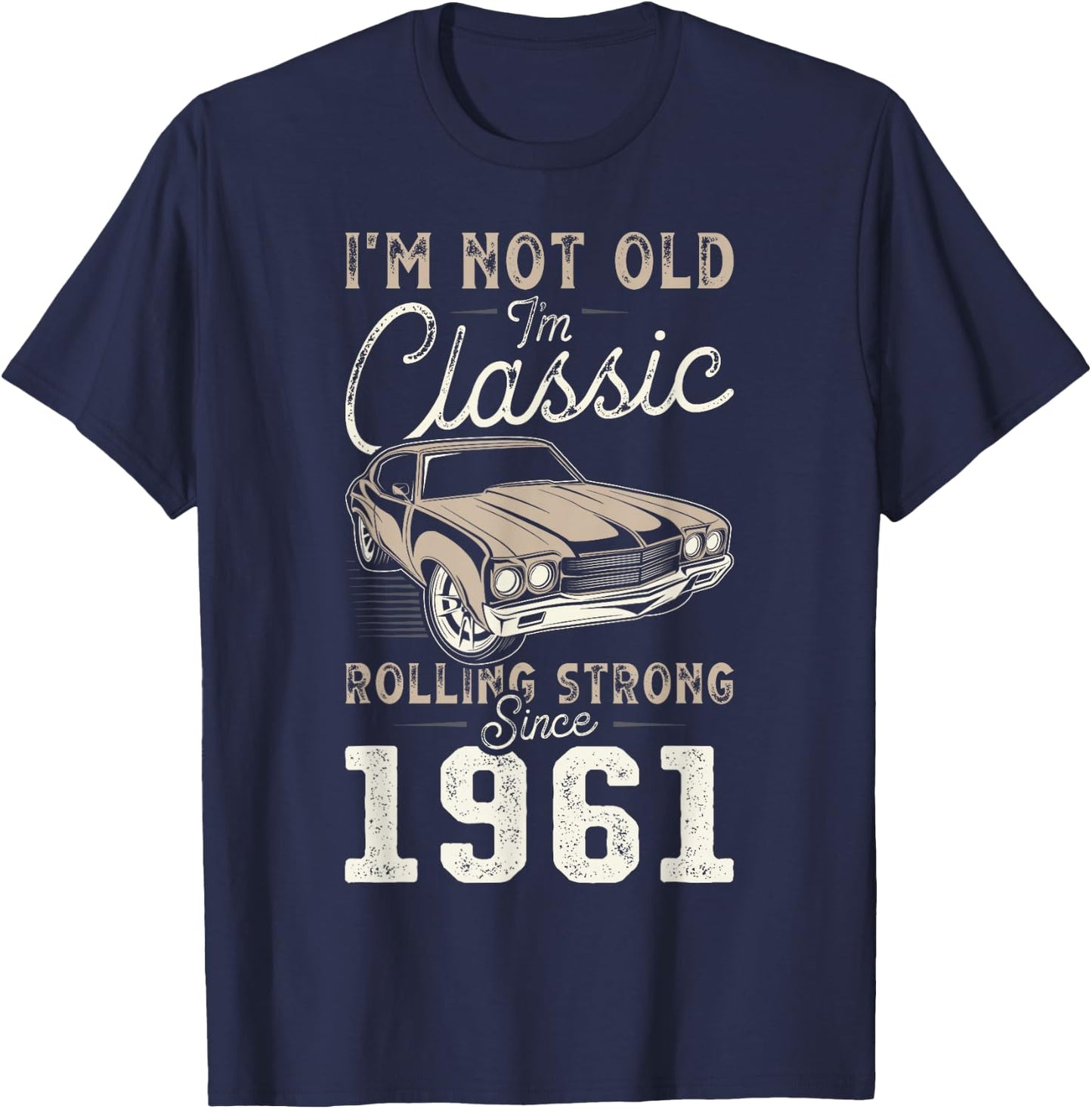 Oldtimer Jahrgang 1961 65. Geburtstag T-Shirt - T-Shirt | Navy
