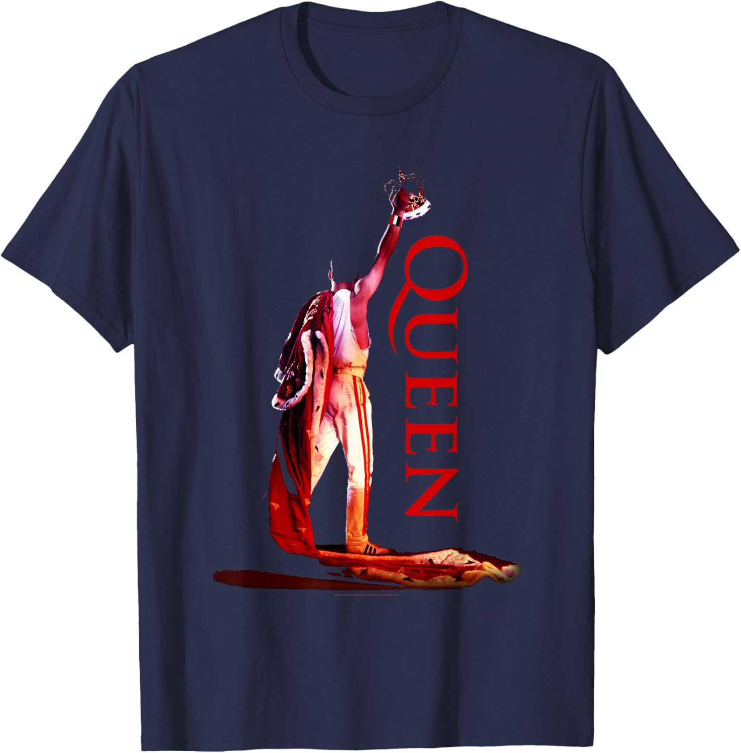 Queen Official Crown Colour , black T-Shirt - T-Shirt | Navy