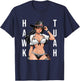 Hawk Tuah Sexy Waifu Anime Cowgirl Girl T-Shirt - T-Shirt | Navy