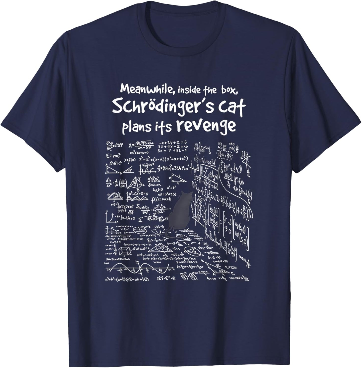In der Zwischenzeit Plans Schrödinger's Cat Her Revenge , black T-Shirt - T-Shirt | Navy