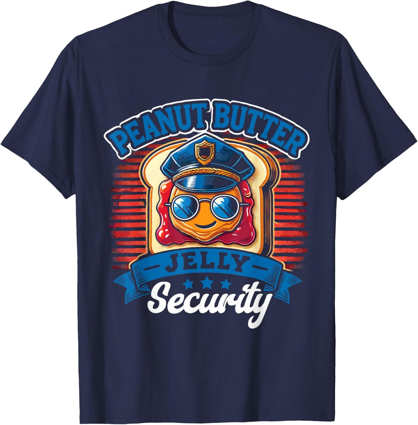 Peanut Butter Jelly Security T-Shirt - T-Shirt | Navy