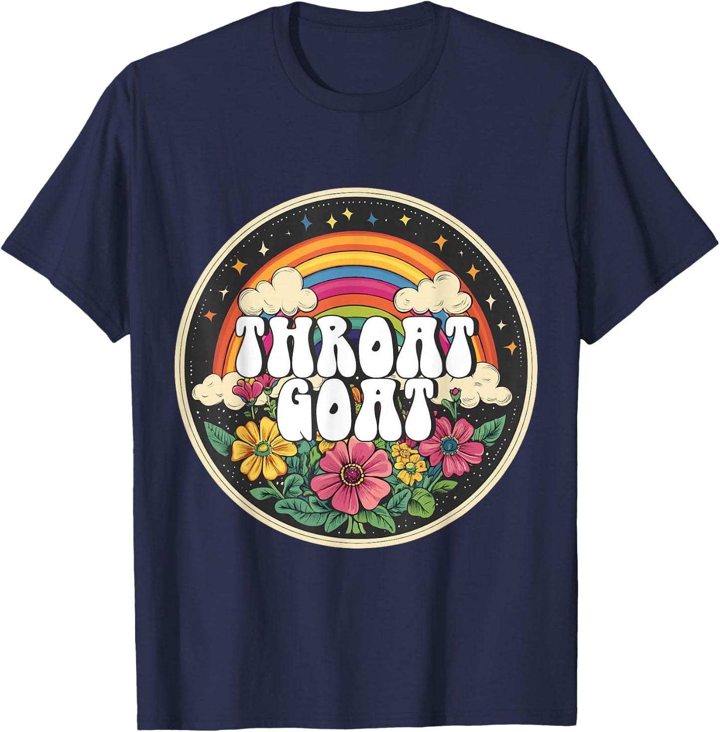Inappropriate Throat Goat Embarrassing Adult Humor T-Shirt - T-Shirt | Navy