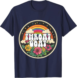 Inappropriate Throat Goat Embarrassing Adult Humor T-Shirt - T-Shirt | Navy
