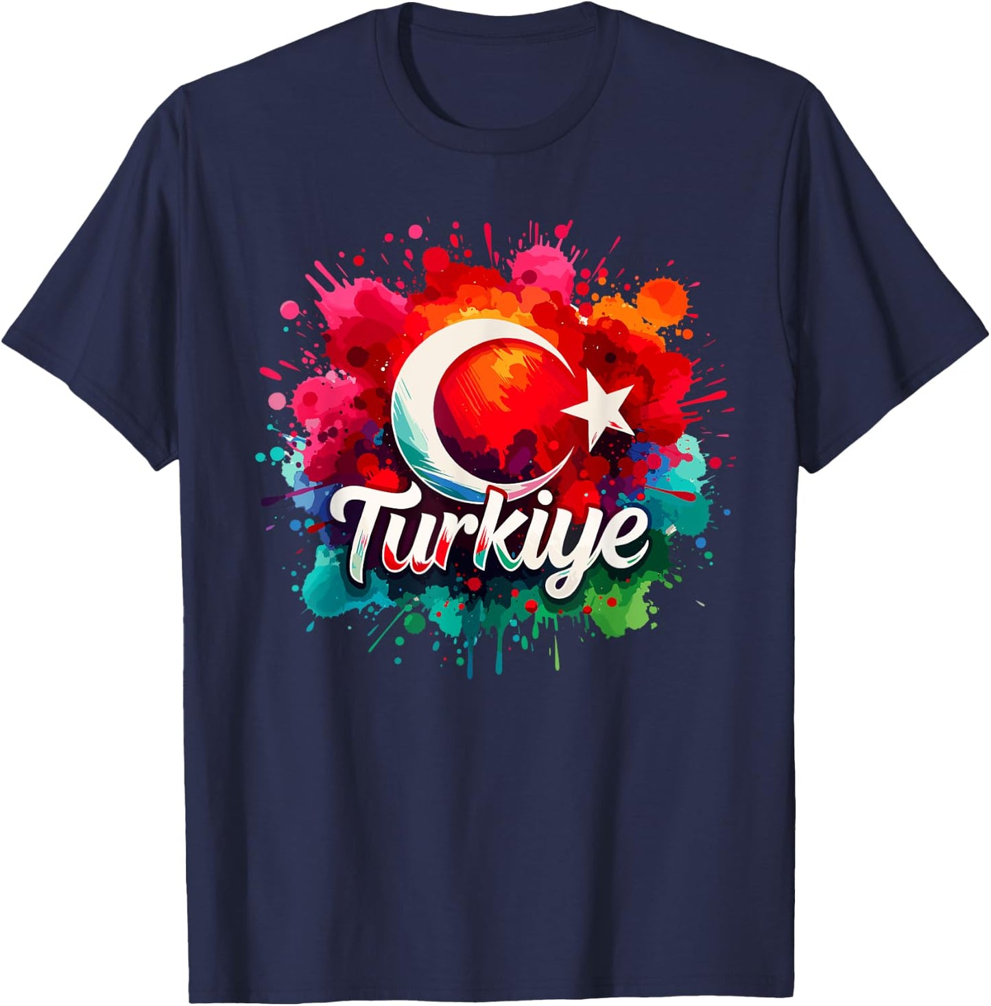 Turkey Flag Turkiye T-Shirt - T-Shirt | Navy