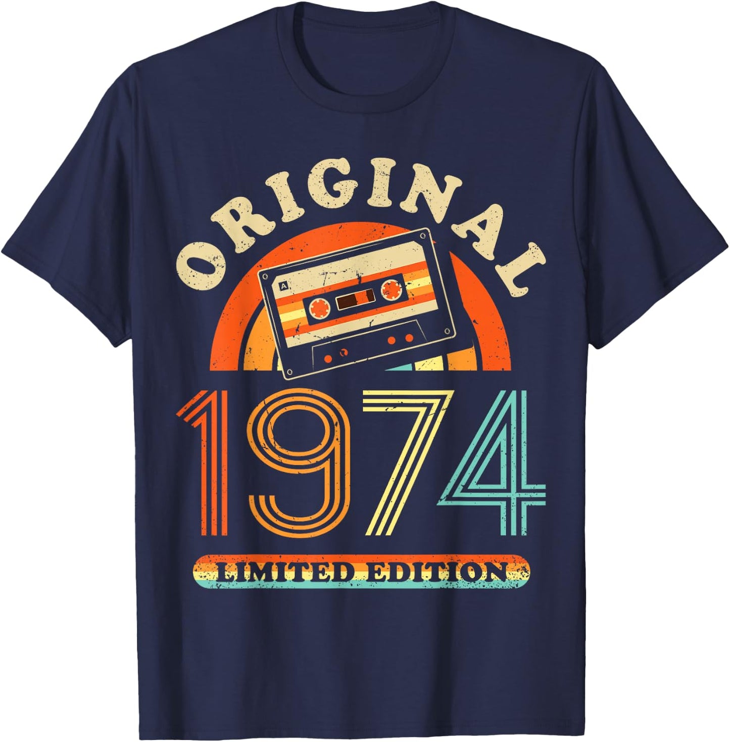 52nd Birthday Original Men Women Vintage 1974 T-Shirt - T-Shirt | Navy
