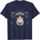Cute Chimp Wearing Sunglasses Monkey Shirt Women T-Shirt - T-Shirt | Navy