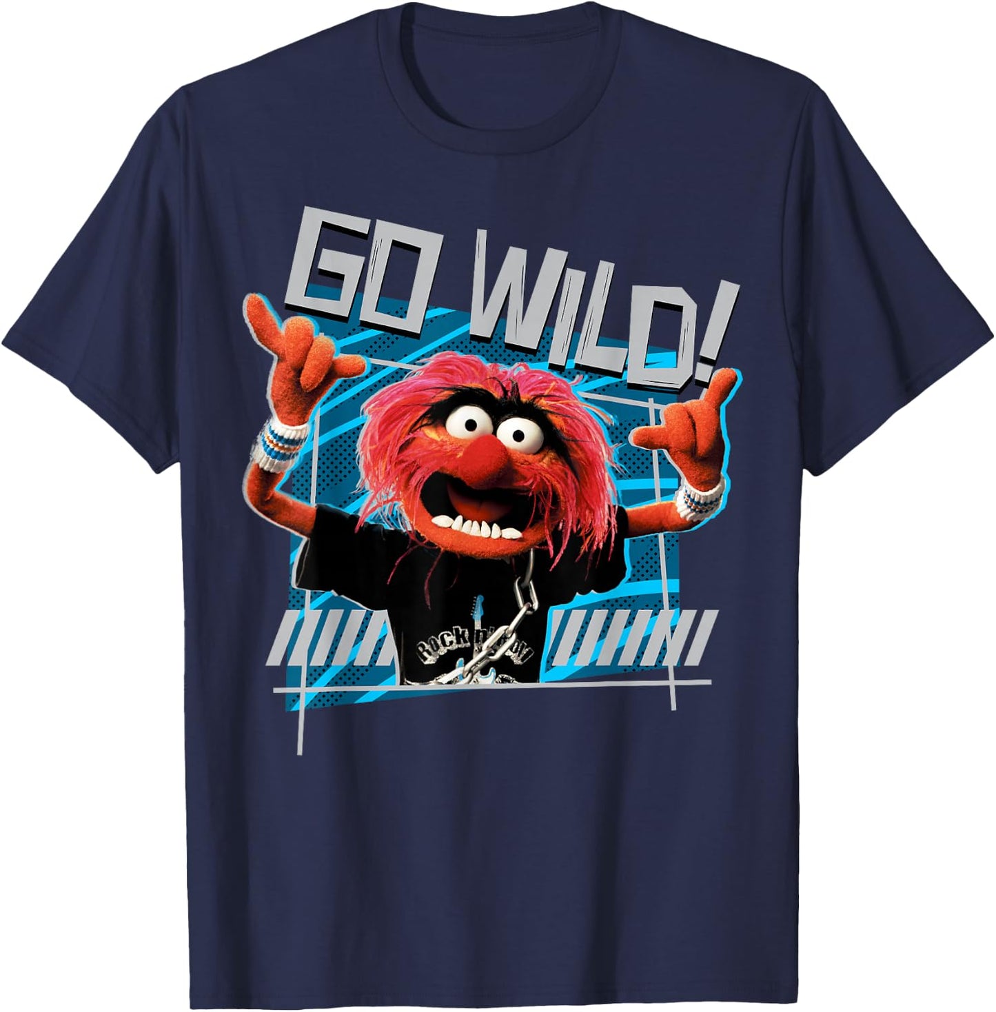Disney The Muppets Animal Go Wild Small T-Shirt - T-Shirt | Navy