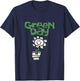 Green Day Flower Pot , black T-Shirt - T-Shirt | Navy