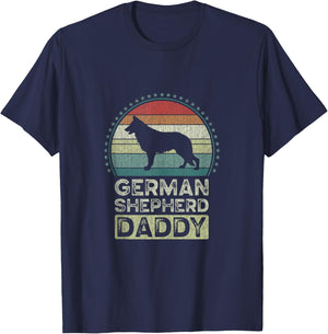 German Shepherd Daddy, Father's Day, Dad T-Shirt - T-Shirt | Navy