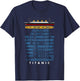 Titanic Schiff 1912 90er Jahre Outfit Herren Damen Kinder T-Shirt - T-Shirt | Navy