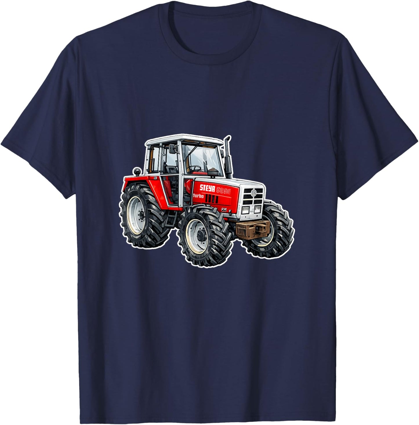 Steyr Austria Laster Landwirtschaft Trecker 8090 Traktor T-Shirt - T-Shirt | Navy