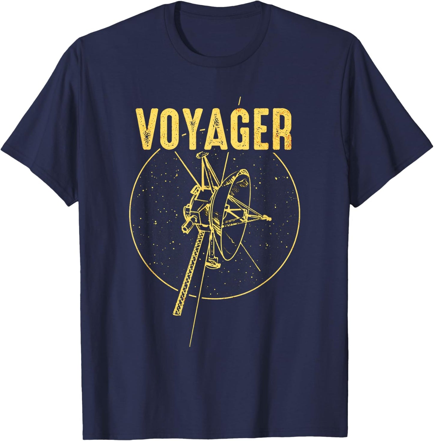 Voyager 1 & 2 Raumsonde Sonnensystem Astronomie Raumfahrt T-Shirt - T-Shirt | Navy