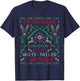 Deer Hunting Funny Ugly Christmas Sweater Party Shirts T-Shirt - T-Shirt | Navy
