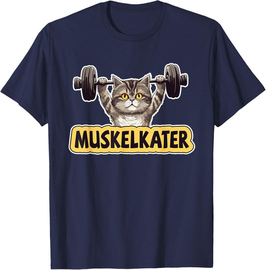 Fitness Fitnesstrainer Muskelkater Bodybuilder Fitnessstudio T-Shirt - T-Shirt | Navy