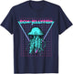 Box Jellyfish Ocean Animal Aesthetic Retro Jellyfish T-Shirt - T-Shirt | Navy