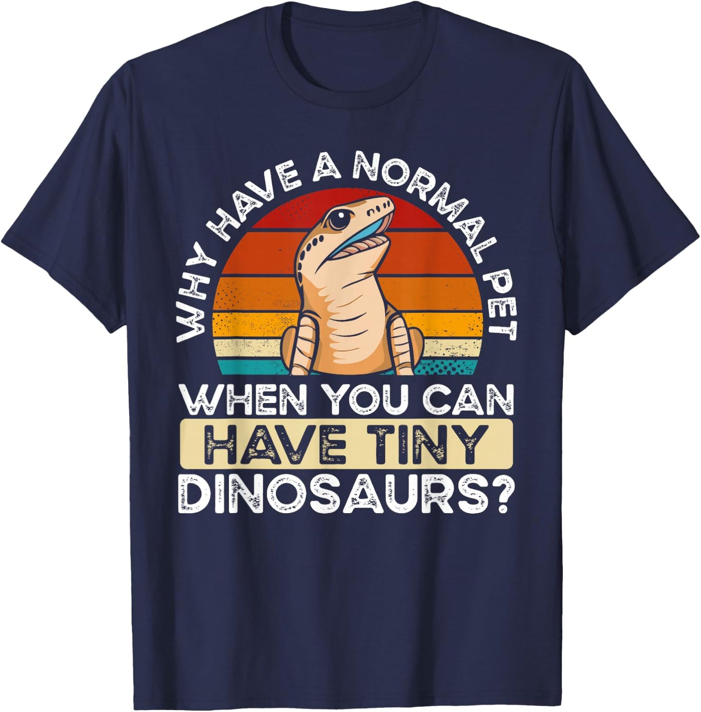 Blue Tongued Lizard Herpetology Enthusiast Design T-Shirt - T-Shirt | Navy
