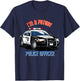 I am a future police officer Kid Police Young Police Police , Black, S T-Shirt - T-Shirt | Navy